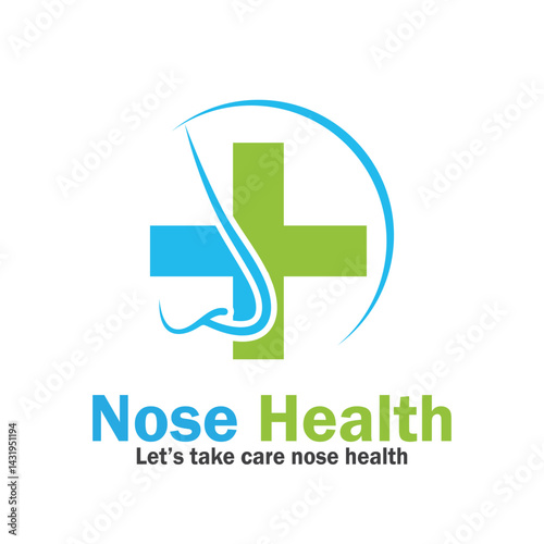 nose health care icon vector illustration template design