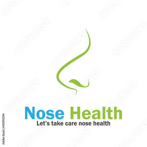 nose health care icon vector illustration template design