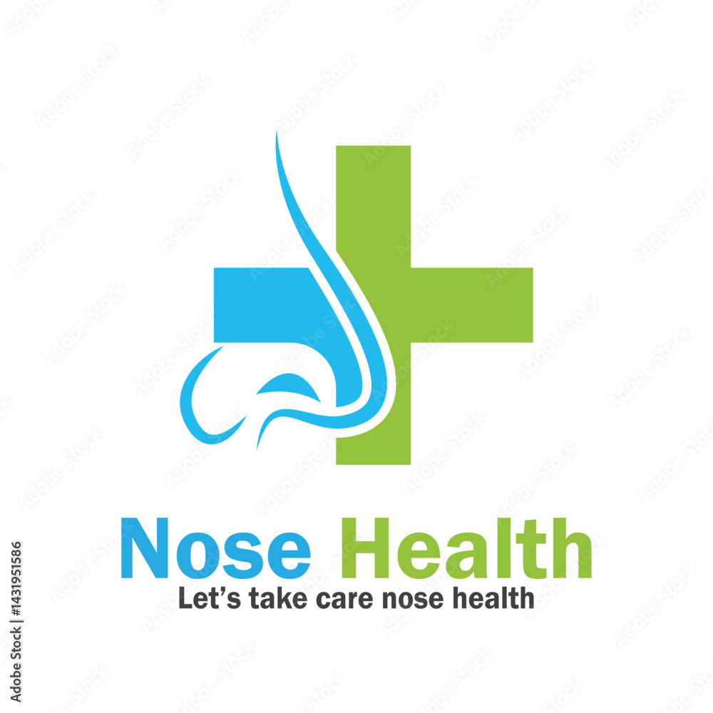 nose health care icon vector illustration template design