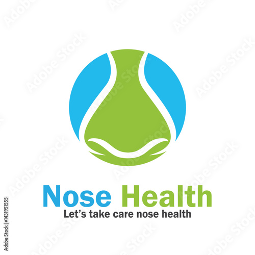 nose health care icon vector illustration template design