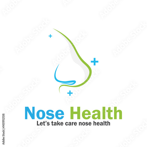 nose health care icon vector illustration template design