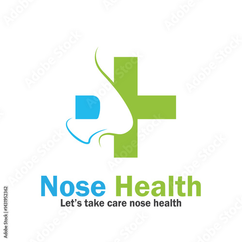 nose health care icon vector illustration template design