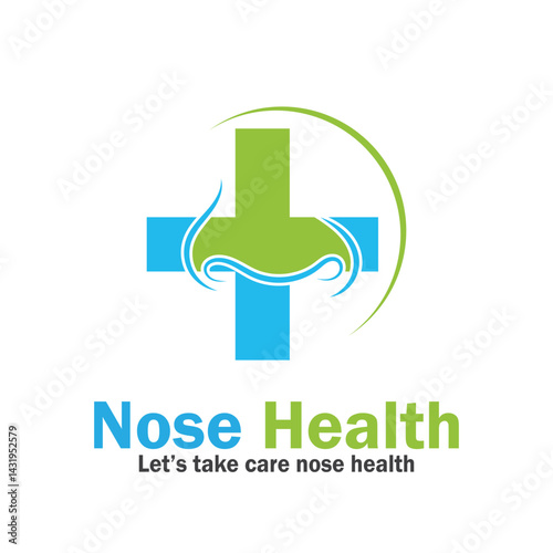 nose health care icon vector illustration template design