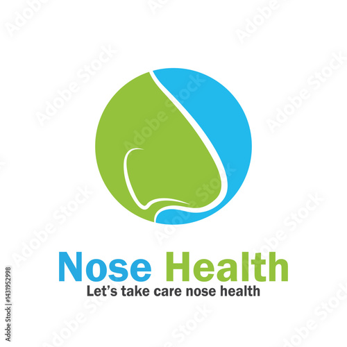 nose health care icon vector illustration template design