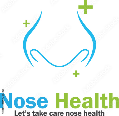 nose health care icon vector illustration template design
