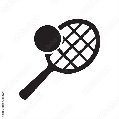 tennis racket and ball