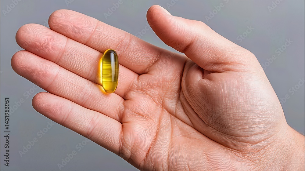 A hand gently holds a golden softgel, symbolizing daily care and nutritional balance.
A hand gently holds a golden softgel, symbolizing daily care and nutritional balance.