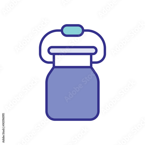 Milk Can icon vector stock illustration