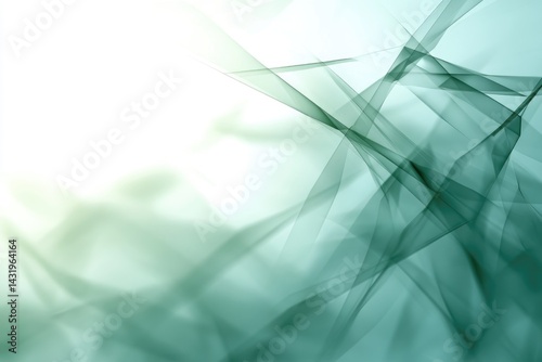Obraz na płótnie Teal abstract flowing ribbons background texture design element w salonie