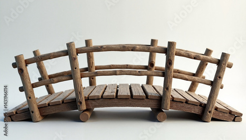 Wallpaper Mural Rustic wooden footbridge, classic countryside design, serenity Torontodigital.ca