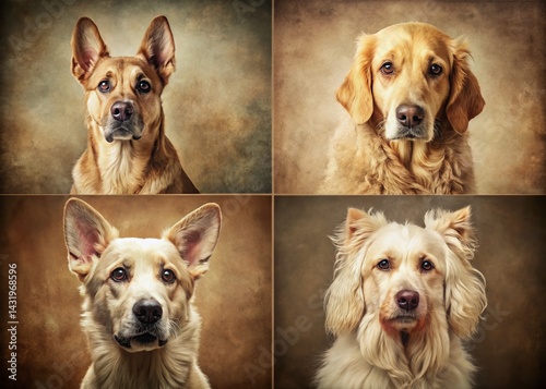 Vintage Portraits of Diverse Dog Breeds: A Collection of Classic Canine Photography