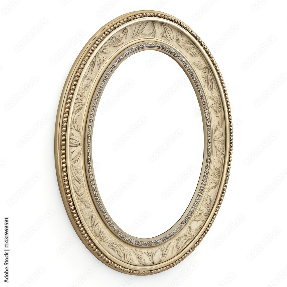 oval frame isolated on white oval frame isolated on white