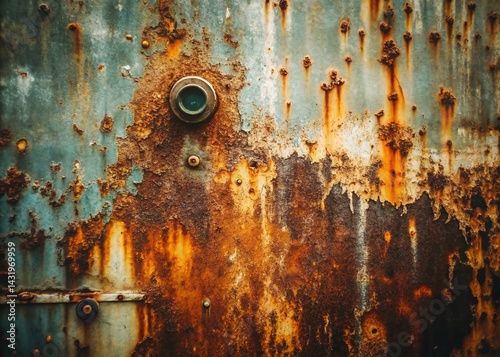 Obraz na płótnie Vintage Rusty Metal Texture: Vertical 4K Stock Video Footage w salonie