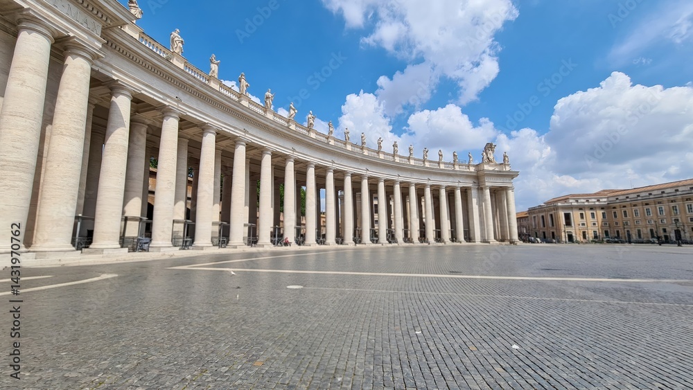 Fototapeta premium A Walk Through the Vatican: St. Peter's Square and Basilica