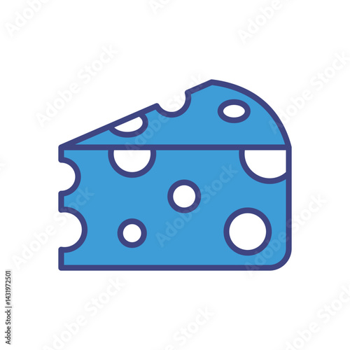 Cheese icon vector stock illustration