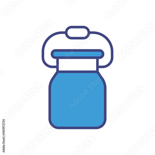 Milk Can icon vector stock illustration