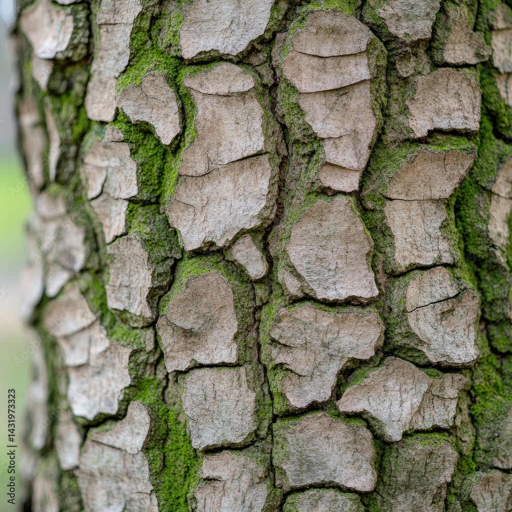 Tree bark close up with moss natural surface pattern Tree bark close up with moss natural surface pattern