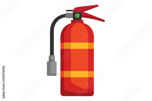 fire extinguisher isolated on white