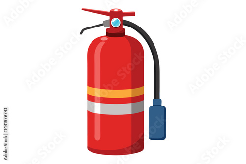 fire extinguisher isolated on white