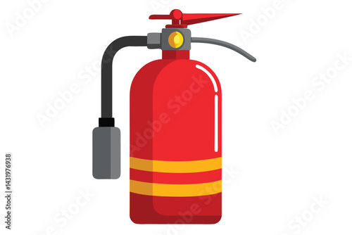 fire extinguisher isolated on white