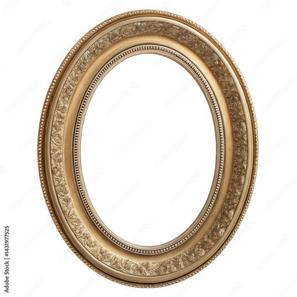 oval frame isolated on white oval frame isolated on white