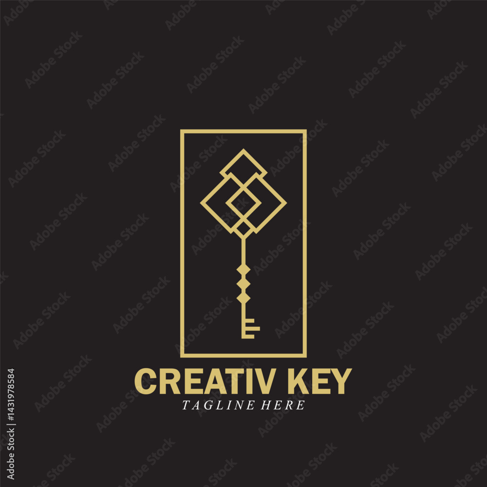 key creative simple logo icon vector illustration design template key creative simple logo icon vector illustration design template