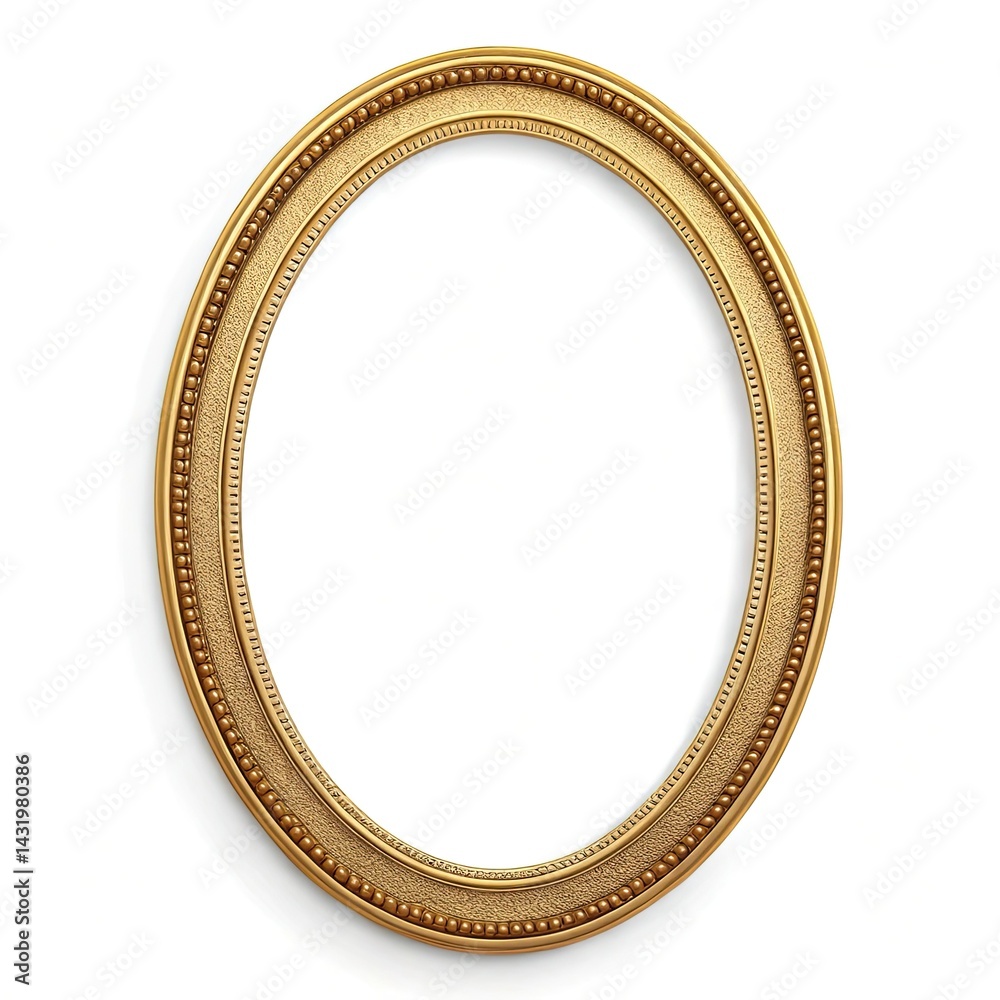 oval frame isolated on white oval frame isolated on white