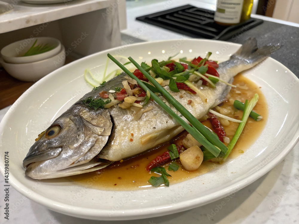 Authentic Steamed Fish: Traditional Chinese Cooking Authentic Steamed Fish: Traditional Chinese Cooking