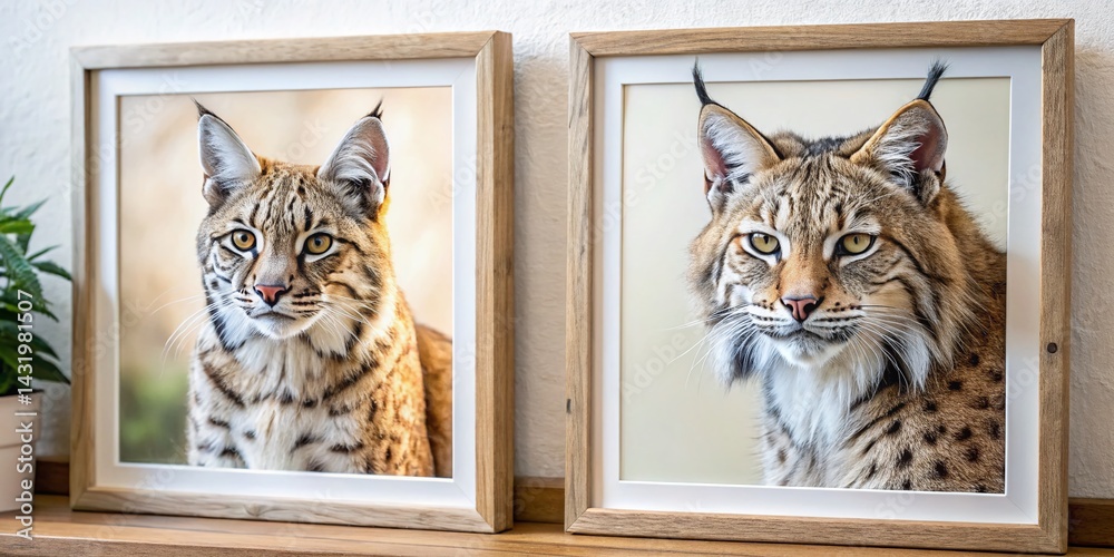 Wild Bobcat Sketches: Detailed Pencil Drawings of North American Bobcats