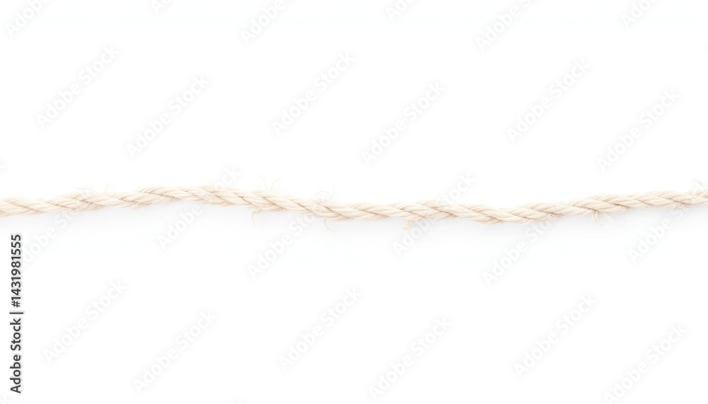 Light beige rope, frayed ends Light beige rope, frayed ends