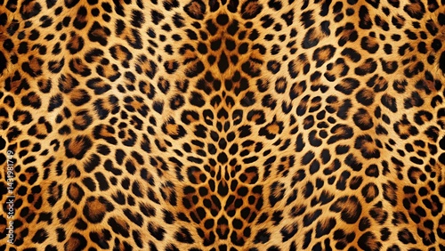 Obraz na płótnie Wild Leopard Print Exotic Animal Skin Texture Background w salonie