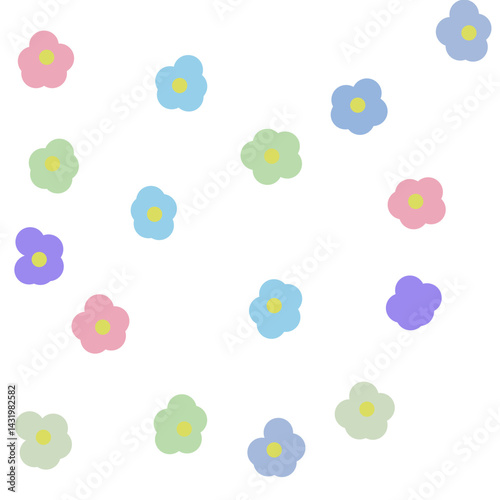 seamless pattern with flowers