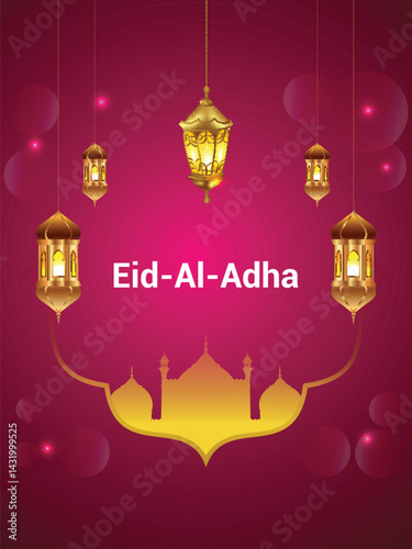 Happy eid al adha celebration background
