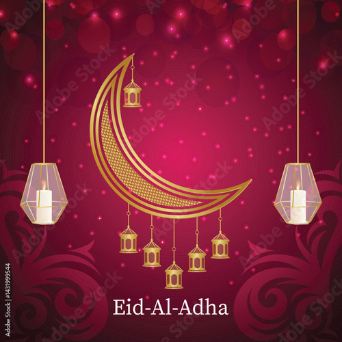 Happy eid al adha celebration background