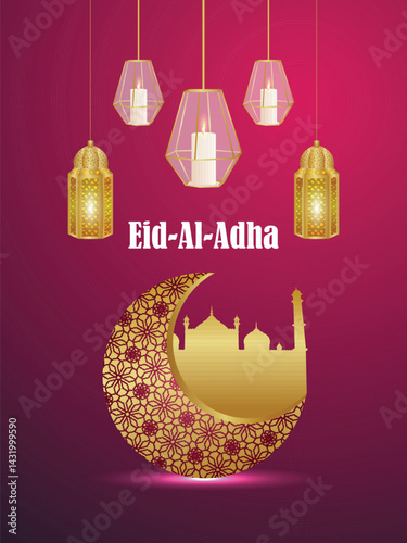 Happy eid al adha celebration background