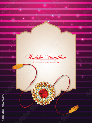 Happy rakhi indian festival creative design concept