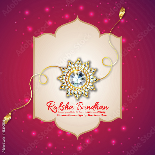 Rakhi celebration greeting card