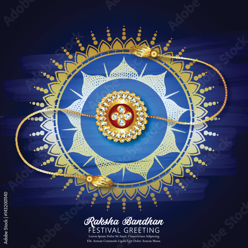 Raksha bandhan celebration greeting card