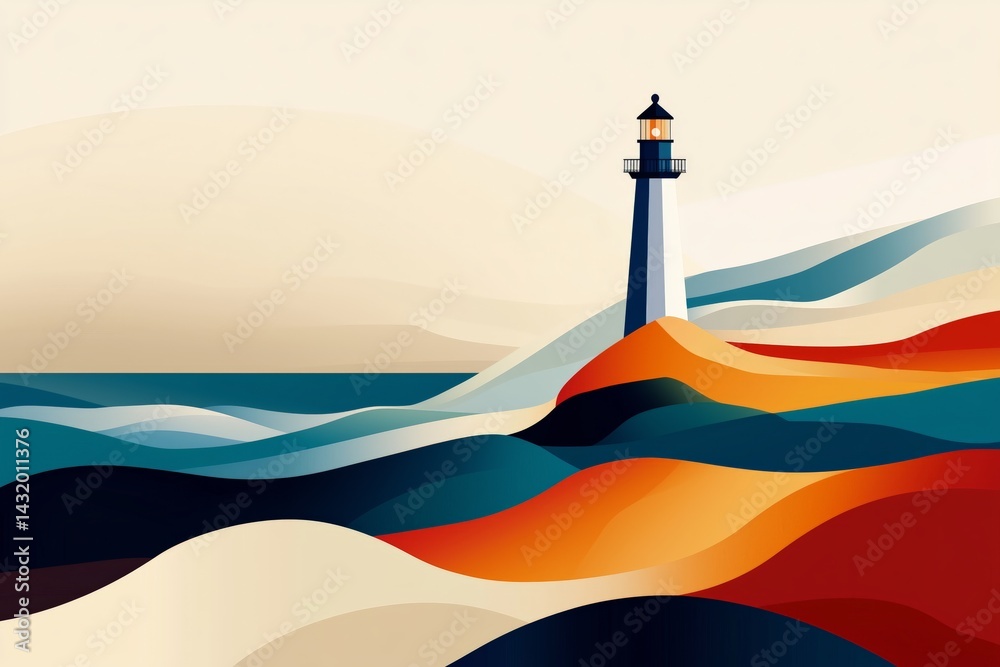 Abstract Lighthouse in Geometric Design