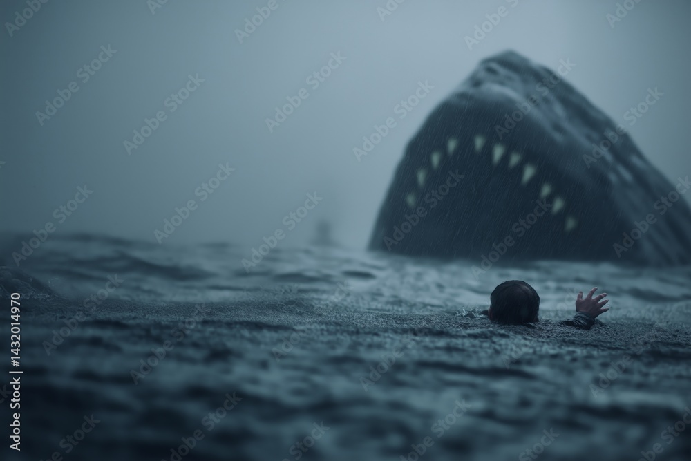 Jonah's Escape: Underwater Clash with Whale