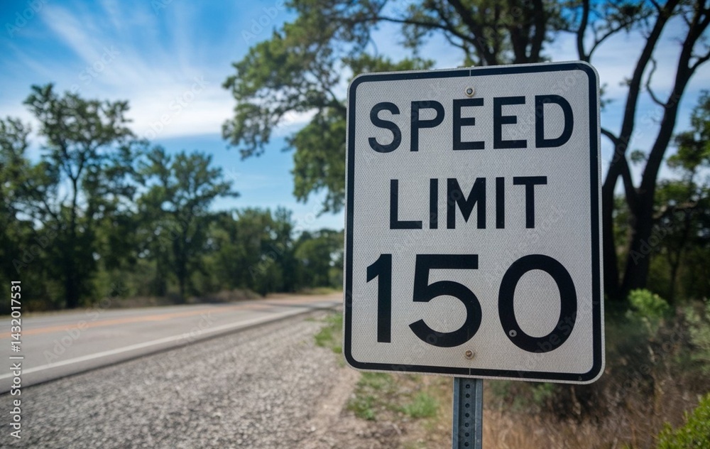 Speed Limit 150 mph Traffic Sign Speed Limit 150 mph Traffic Sign