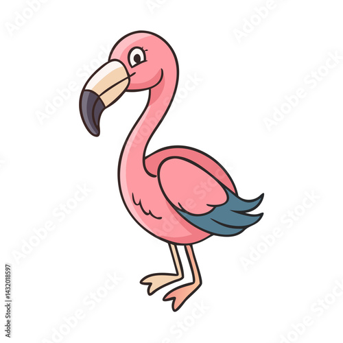 Cartoon flamingo illustration flamingo vector flamingo drawing flamingo art flamingo image flamingo design