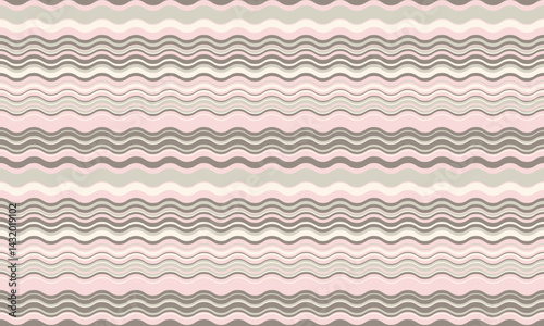 Seamless wavy stripes pattern in soft pink and gray tones. Elegant, calming design ideal for backgrounds, textiles, websites, and packaging.  Subtle texture adds visual interest.