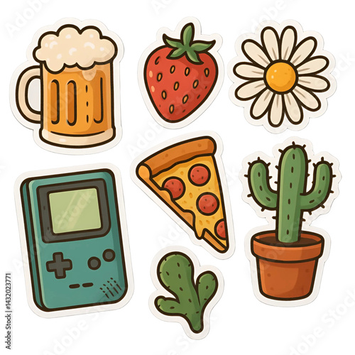 Whimsical Die Sticker Collection