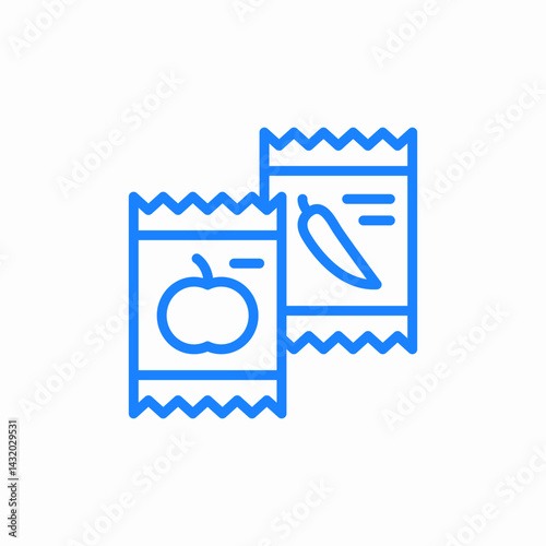 falvours pepper icon sign vector