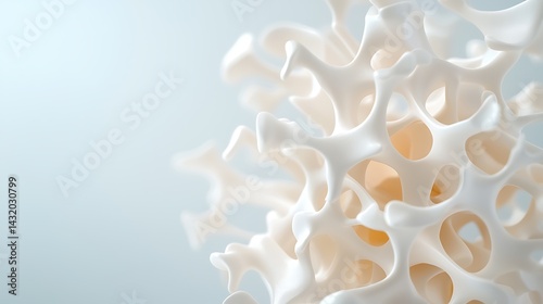 Microscopic View of Detailed Bone Structure with Osteons photo