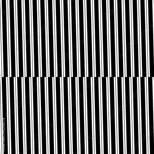 White diagonal lines background. Striped wallpaper. Seamless surface pattern design with symmetrical linear ornament. Stripes motif. Digital paper, page fills, web designing, textile print. Vector art