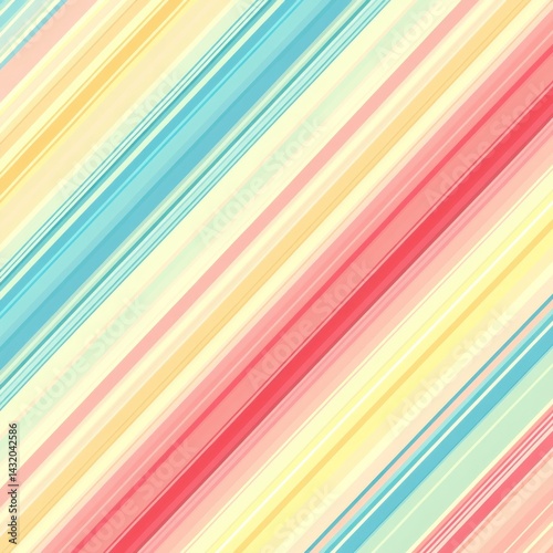 Pastel Diagonal Stripes Abstract Background: A Vibrant and Colorful Design