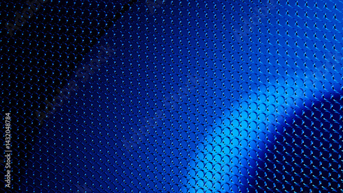 Exploring futuristic dimensions with a deep blue 3D background