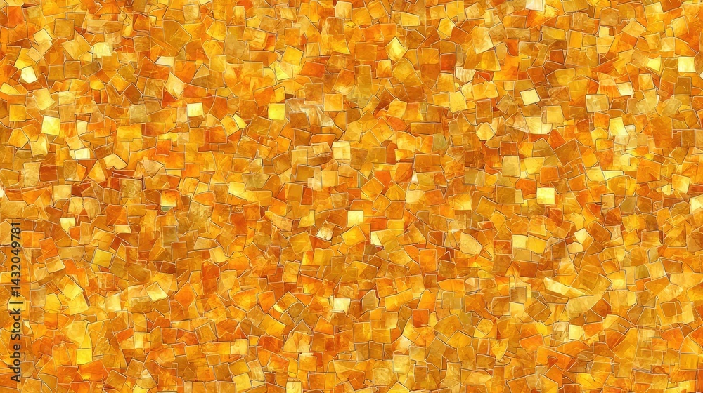 Golden Abstract Mosaic Texture Background Golden Abstract Mosaic Texture Background